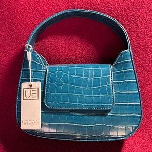 Urban Expressions Blue Croc Bag**NEW W/TAGS**VEGAN APPROVED